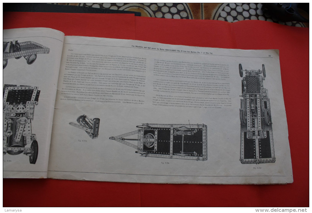 Catalogue Instructions NOTICE DE MONTAGE MECCANO-Jeux,Jouets-Jeux de construction-Pages Couverture manquante vendu état