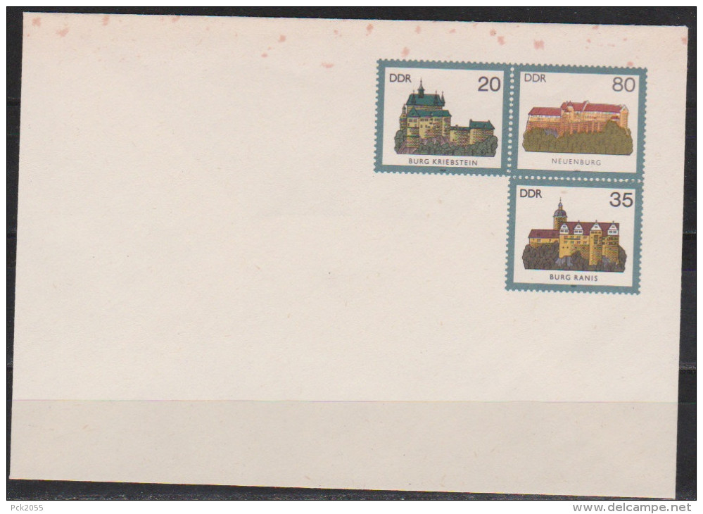 DDR Ganzsache 1984  Nr.U 1  Burgen Der DDR Ungebraucht Flecken ( D 2965 ) - Enveloppes - Neuves