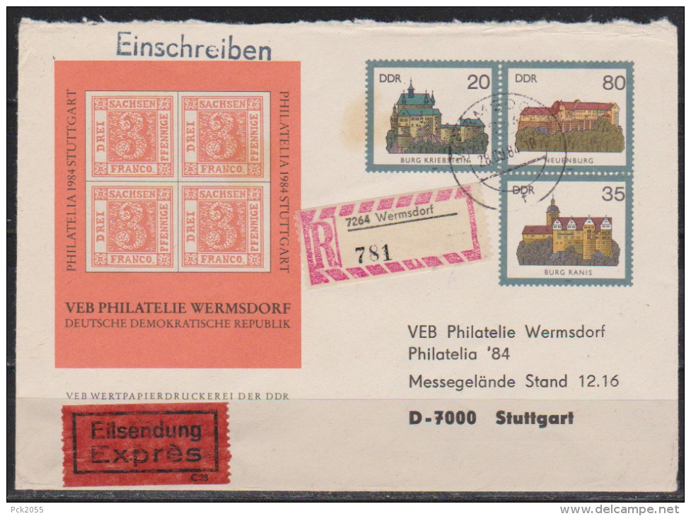 DDR Ganzsache 1984  Nr.PU 1 /002b  Burgen Der DDR Gebraucht  ( D 2966 ) - Privatumschläge - Gebraucht