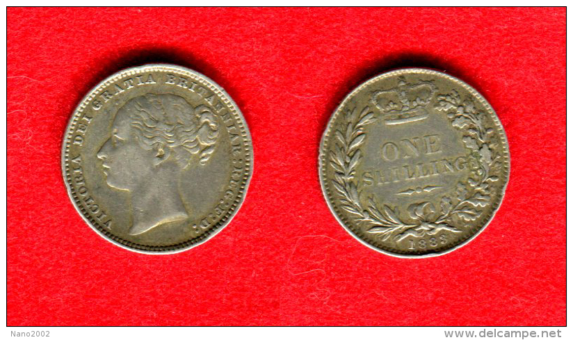 GRANDE BRETAGNE - GREAT BRITAIN - VICTORIA - SHILLING 1883 - Autres & Non Classés