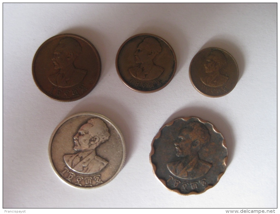 Haile Selassie 1936 EE = 1944 (5 Coins) - Ethiopia