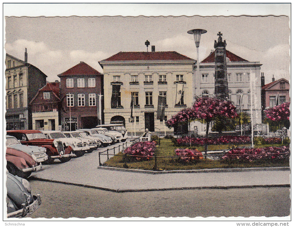 AK Eutin, Markt Am Rathaus, Autos, 1961 Beschrieben - Eutin