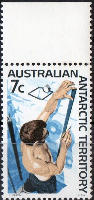 Australian Antarctic 1966 7c Measuring Snow Strata MNH - Unused Stamps