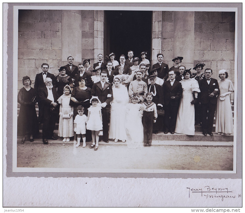 ISSENGEAUX GRANDE PHOTO MARIAGE ANNEE 3 0 - Personnes Anonymes