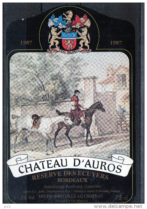 Sports - Cheveaux - Chateau D´Auros 1987 - Caballos