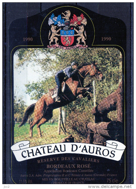 Sports - Cheveaux - Chateau D´Auros 1990 - Chevaux