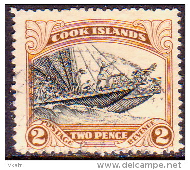 COOK ISLANDS 1946 SG #139 2d Used  Wmk NZ And Star ("Multiple") CV £19 - Cook