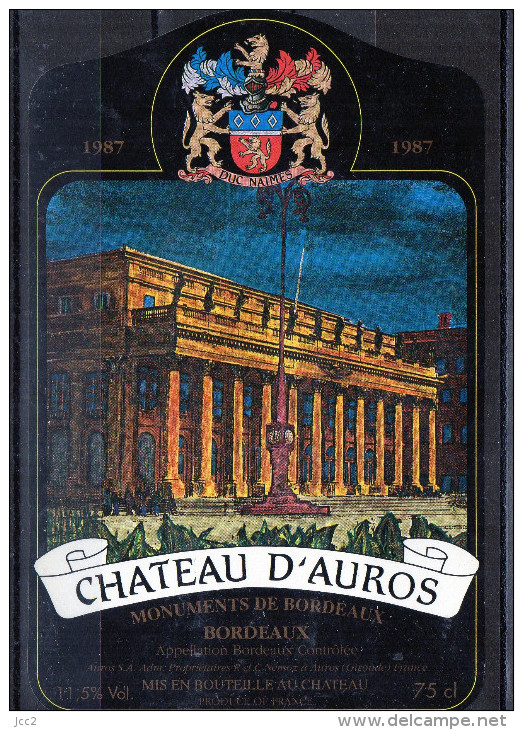 Sports - Chateaux - Chateau D´Auros 1987 (Monuments De Bordeaux) - Castelli