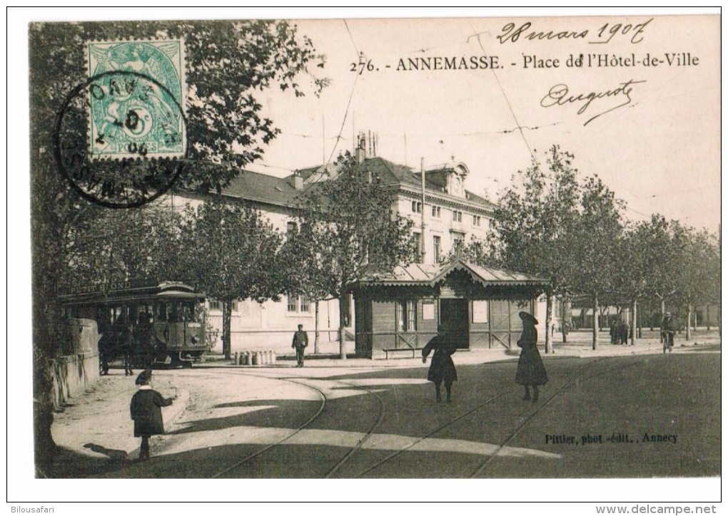 FRANCE-74-HAUTE  SAVOIE-ANNEMASSE-PLACE DE L'HOTEL DE VILLE(tramway) - Annemasse
