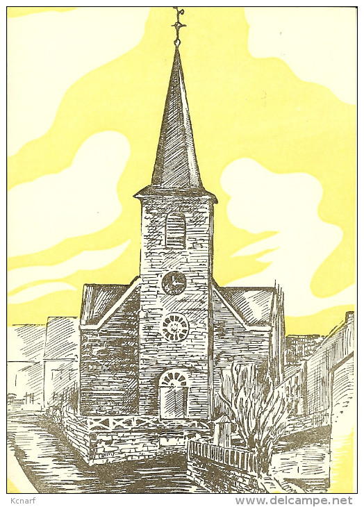 CP De SCHALTIN " église De Schaltin "   RARE - Hamois