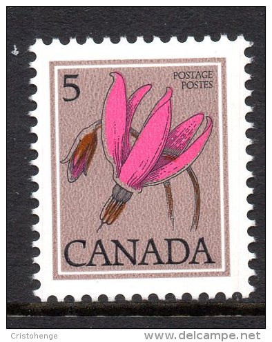 Canada 1977-86 Definitives - 5c Shooting Star - P.13x13½ - MNH (SG 865) - Unused Stamps