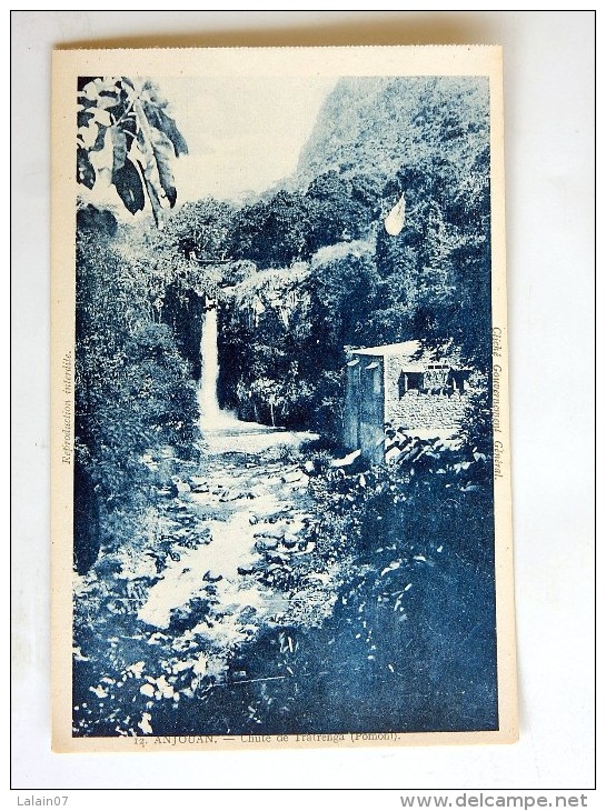 Carte Postale Ancienne : GRANDE COMORE : Chute De Tratenga - Comorre