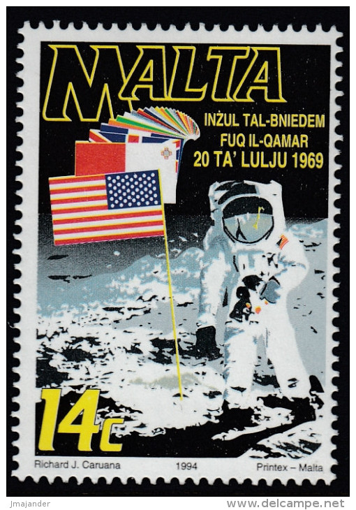 Malta 1994 25th Anniversary Of The First Moon Landing: Neil Armstrong. Mi 940 MNH - Europe