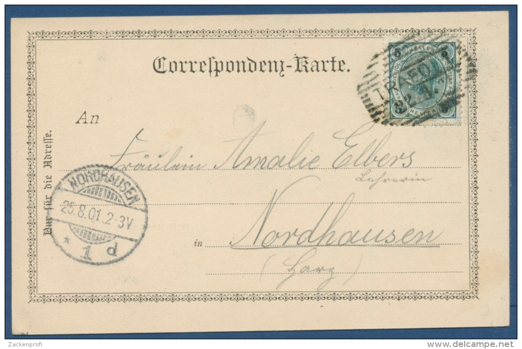 Gruß Aus Trafoi Hotel Neue Post Ortler-Gruppe, Gelaufen 1901 (AK357) - Bolzano (Bozen)