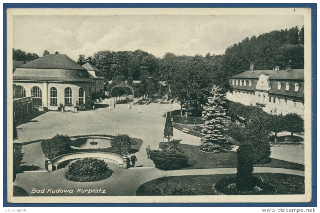 Bad Kudowa Kurplatz, Gelaufen 1934 (AK403) - Schlesien