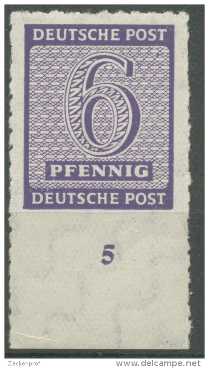 SBZ West-Sachsen 1945 Postmeistertrennung 117 C Xa Unterrand Postfrisch Geprüft - Nuevos