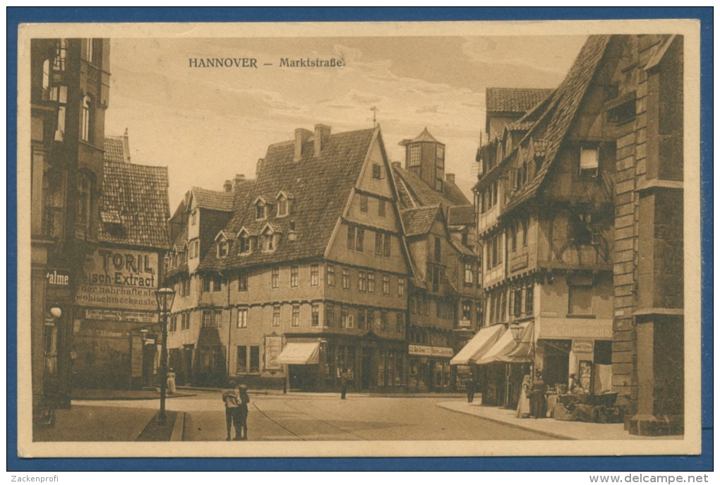 Hannover Marktstraße Fahrradhandlung Stavers U. A., Gelaufen 1927 (AK407) - Hannover