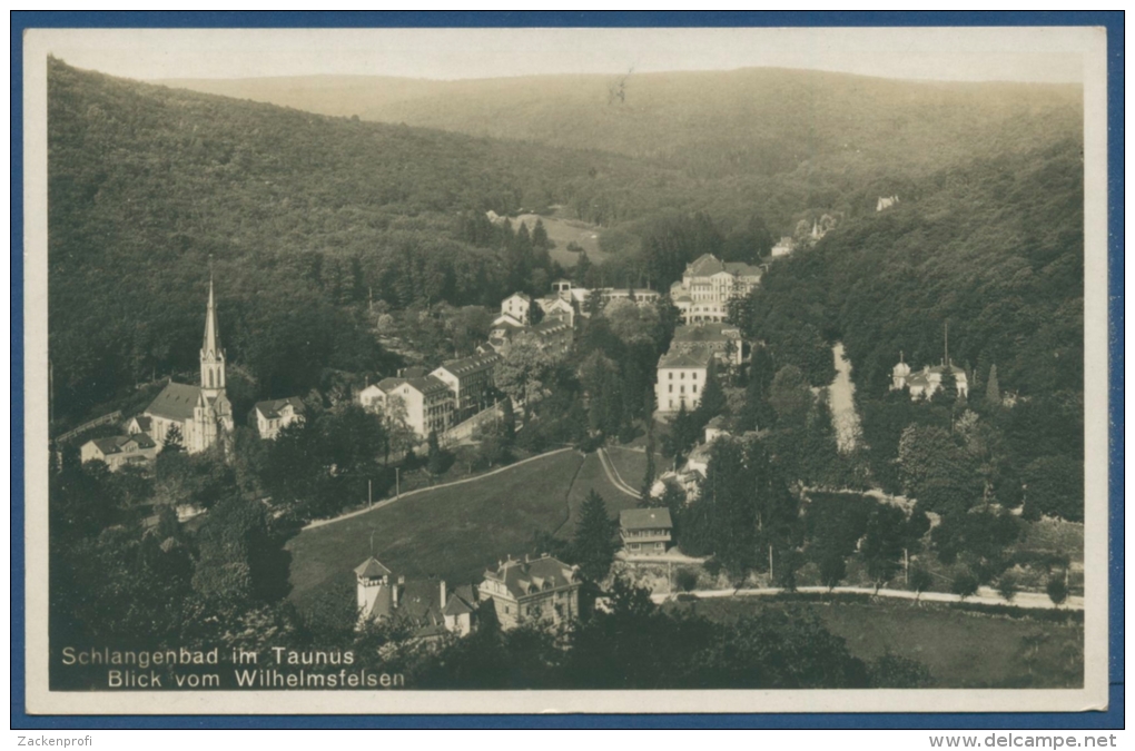 Schlangenbad Im Taunus Blick Vom Wilhelmsfelsen Foto, Ungebraucht (AK414) - Schlangenbad