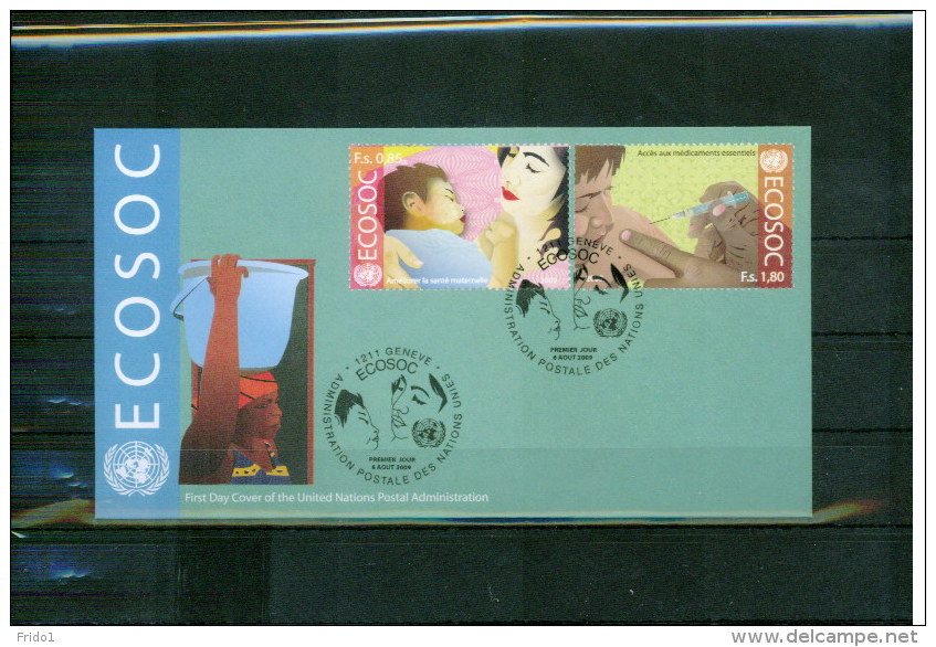 UN / UNO Geneva 2009 Michel 652-653 FDC - Covers & Documents