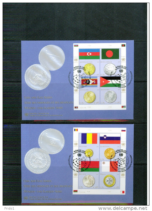 UN / UNO Wien / Vienna  2010 Michel 626-633 Flags  FDC - Sonstige & Ohne Zuordnung