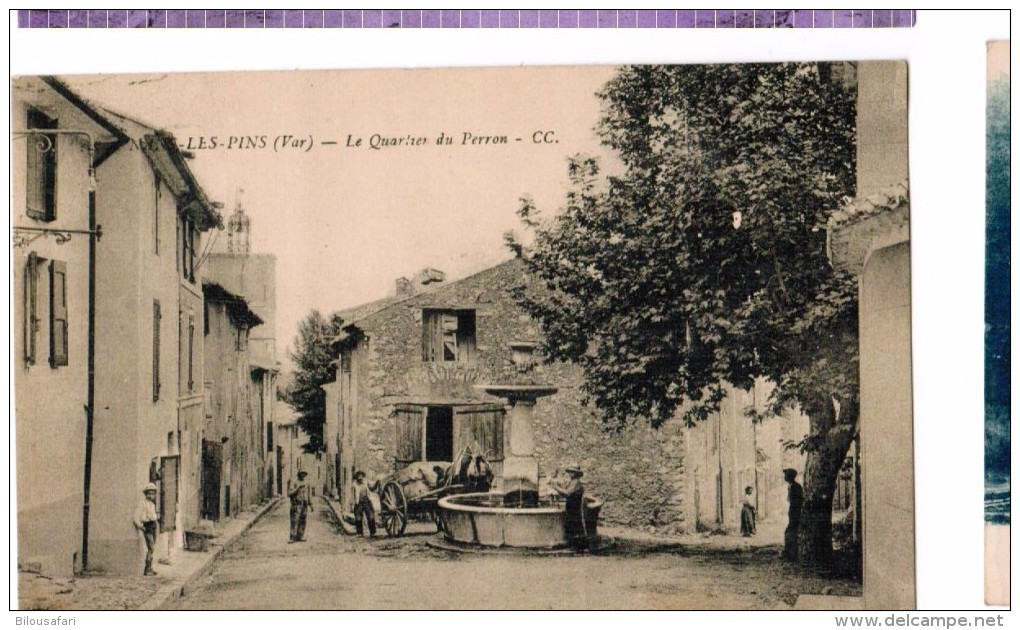 FRANCE-83-VAR-NANS LES PINS-LE QUARTIER DU PERRON-CC-Animée -Circulé 25/07/24 - Nans-les-Pins