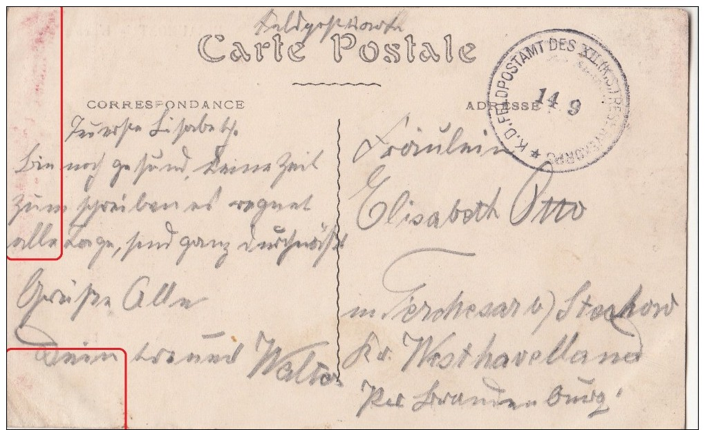 HIRAUMONT   L'ECOLE  CARTE FRANCAISE TRANSFORMEE EN FELDPOSTKARTE - Autres & Non Classés