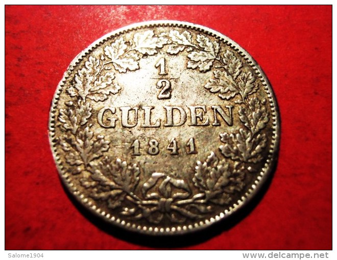 BADEN 1/2 Gulden 1841 Leopold (1830-1852) - Groschen & Andere Kleinmünzen