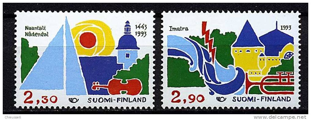 Finlande** N° 1176/1177 - "Norden 93" Tourisme - Nuovi
