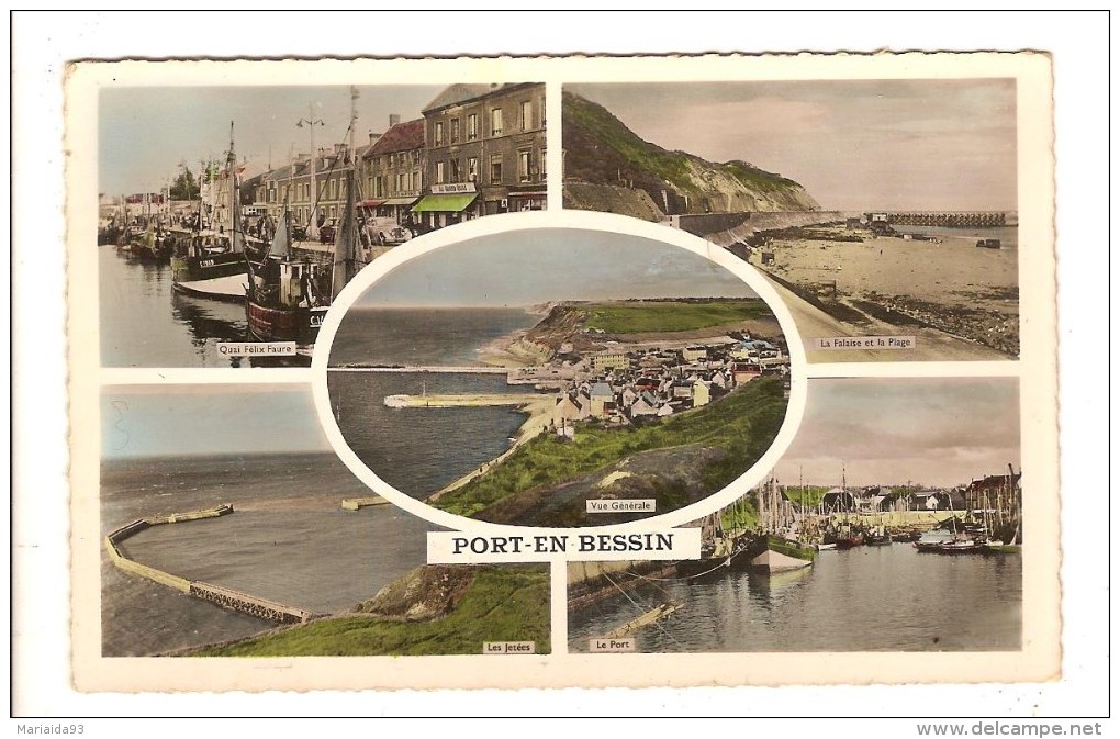 PORT EN BESSIN - CALVADOS - CARTE MULTIVUES - Port-en-Bessin-Huppain