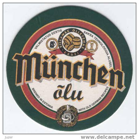 Estonia: SILLAMAE MUNICH Beer Coaster - Sous-bocks