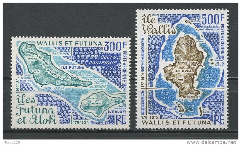 WALLIS FUTUNA 1978 PA N° 80 à 81** Neufs = MNH Superbes Cote: 43 € Cartes Des îles UVEA - Neufs