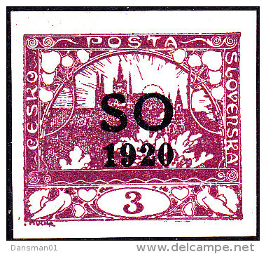 East Silesia S.O 1920 Sc 2 Mint Hinged - Nuovi