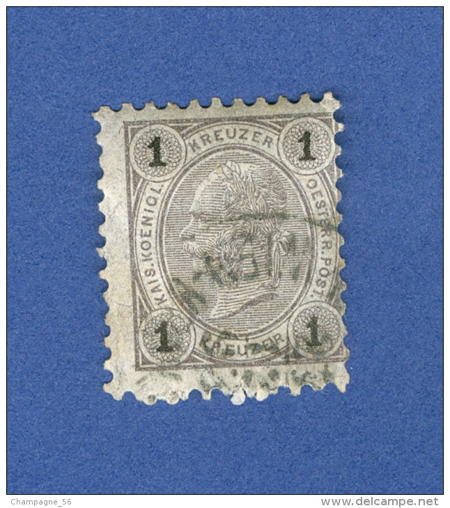 1890 - 96  N° 46  CHIFFRES NOIRS DENTELÉE 10  1/4   OBLITÉRÉ - Abarten & Kuriositäten