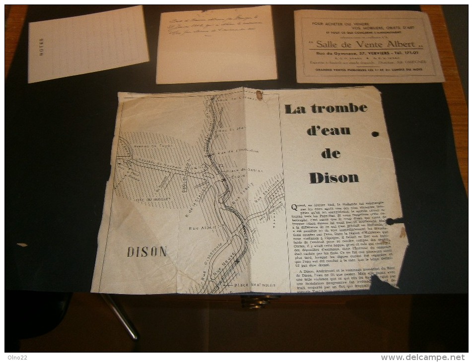 5 Documents DIVERS Commerciaux ET AUTRES VERVIERS DISON - - Non Classés