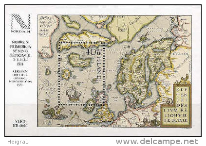 Iceland 1984 MNH/**/postfris/postfrisch Michelnr. Blok/sheet 6 - Blokken & Velletjes
