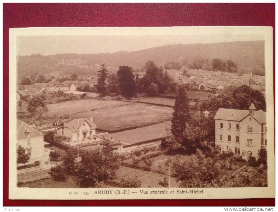 64 ARUDY Vue Générale Et Saint Michel (sans La Chapelle (RARE) - Arudy