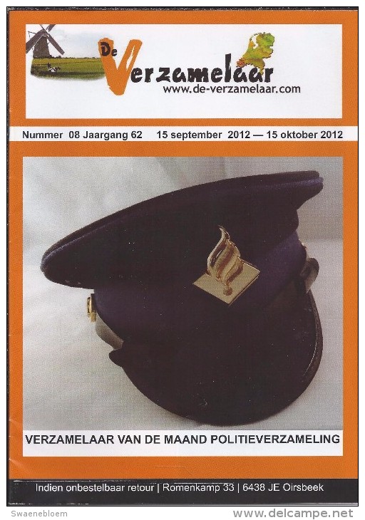 NL.- Tijdschrift - De Verzamelaar Nummerr 8 / Jaargang 62. 15 September 2012 - 15 Oktober 2012 - Andere & Zonder Classificatie