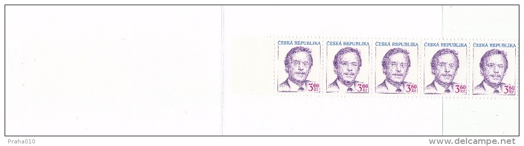 Czech Rep. / Stamps Booklet (1995) 0070 ZS 3 President Vaclav Havel (1936-2011) Wenceslaus Hollar: Prague 1636 (J3748) - Unused Stamps