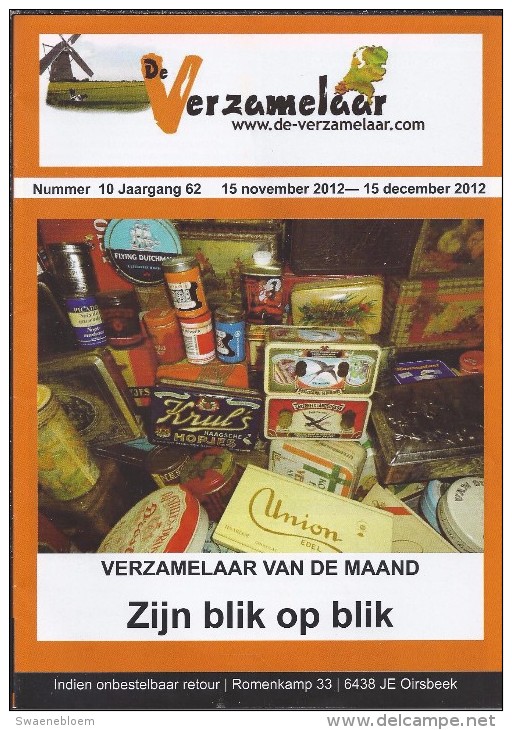 NL.- Tijdschrift - De Verzamelaar Nummerr 10 / Jaargang 62. 15 November 2012 - 15 December 2012 - Andere & Zonder Classificatie