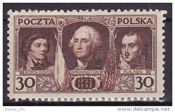 Poland 1932. Washington, MNH (**), Mi 271 LUX - Nuevos