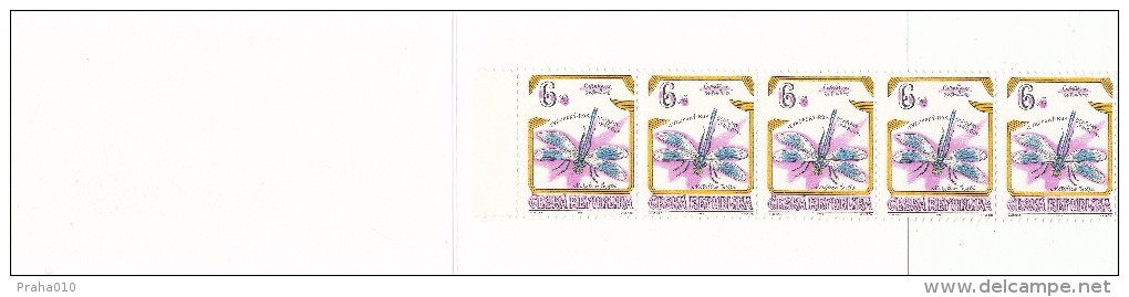 Czech rep. / Stamps booklet (1995) 0073-0075 ZS 1 (3 pcs.) The endangered insects (J3790)