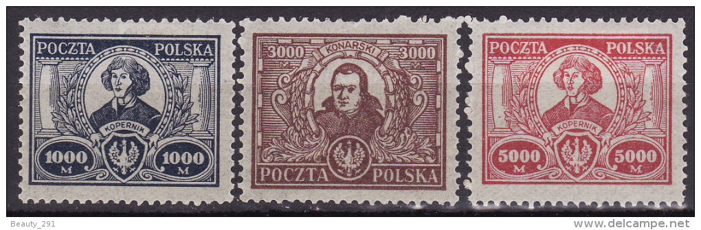 Poland 1923. MH, Mi 182/84 - Neufs