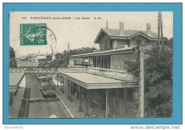 CPA 69 - Chemin De Fer Arrivée Du Train En Gare De FONTENAY SOUS BOIS 94 - Fontenay Sous Bois