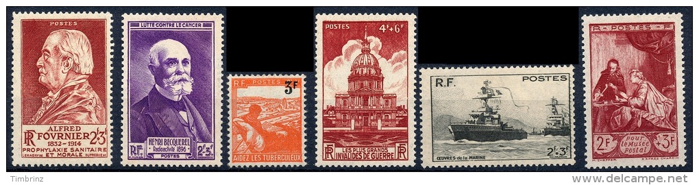 FRANCE  -  Année Complète 1946 ** MNH + Variétés   Cote= 26,00 EUR - 24 Timbres De Yv. 748 à 771 ..Réf.FRA27757 - 1940-1949