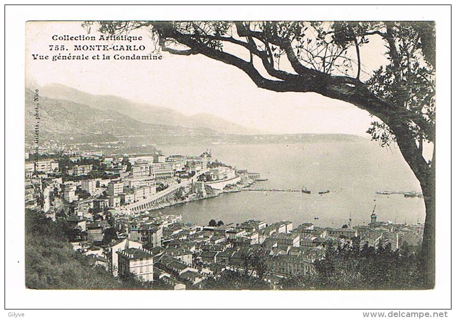 CPA - Monaco - Vue Générale Et La Condamine   -   (181) - La Condamine