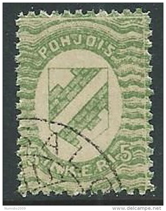 1920 FINLANDIA INGRIA USATO 5 P - VA7-7 - Emissioni Locali