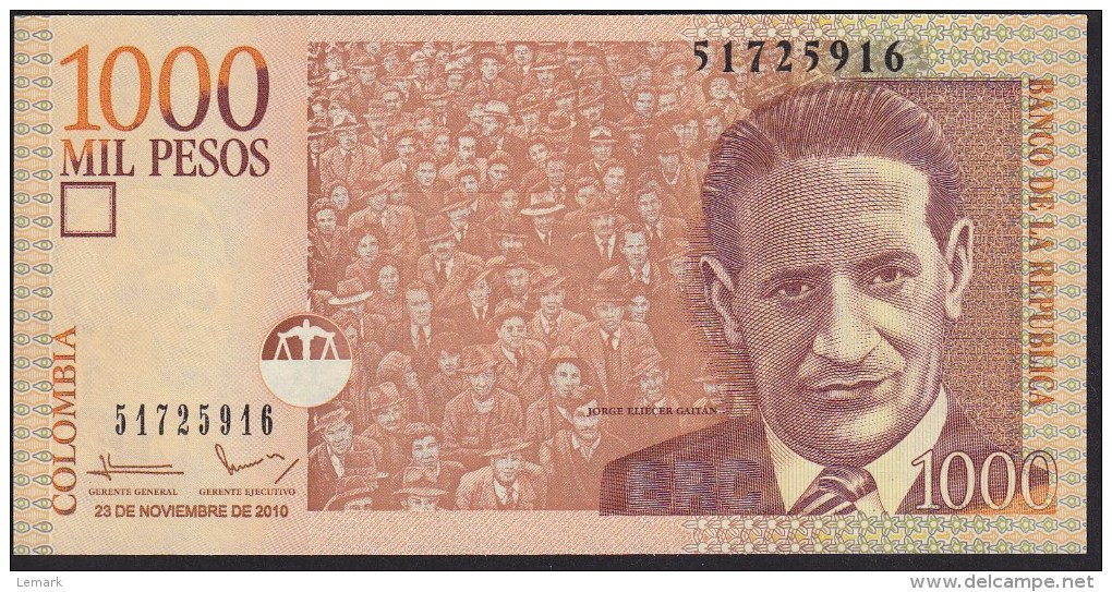 Colombia 1000 Pesos 2010 P456o UNC - Colombie