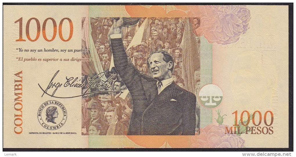 Colombia 1000 Pesos 2010 P456o UNC - Colombie