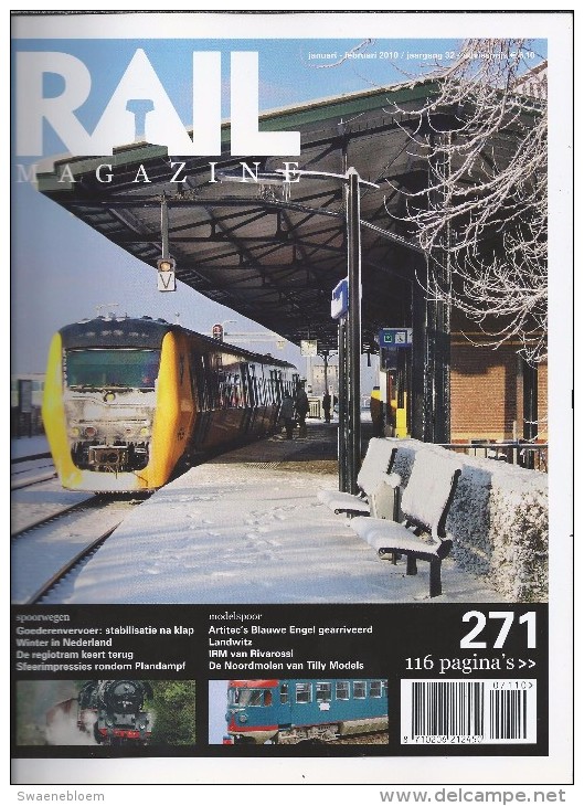 NL.- Tijdschrift - RAIL Magazine. Nummerr 271. Jaargang 32. Januari/februari 2010. Spoorwegen. Modelspoor. - Otros & Sin Clasificación