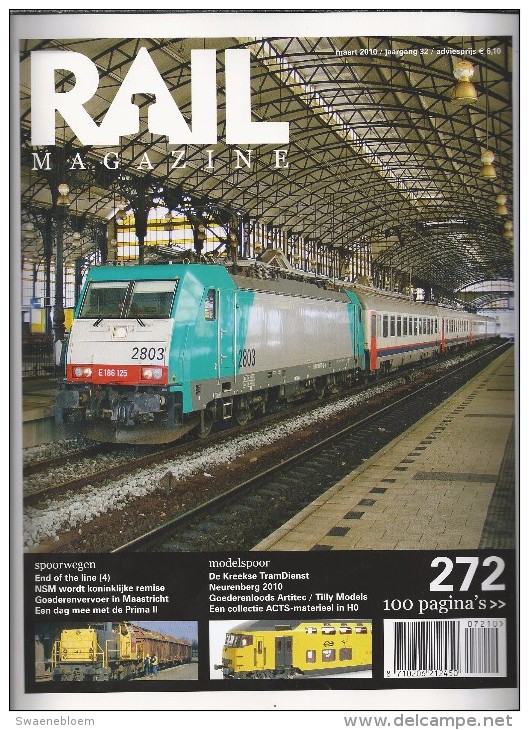 NL.- Tijdschrift - RAIL Magazine. Nummerr 272. Jaargang 32. Maart 2010. Spoorwegen. Modelspoor. - Andere & Zonder Classificatie